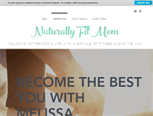 Tablet Screenshot of naturallyfitmom.com